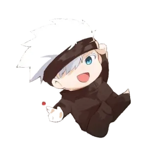 💗 Satoru Gojo Jujutsu Kaisen anime, manga, Jujutsu Kaisen, Satoru Gojo, chibi, cute telegram sticker
