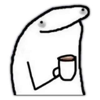 😴 sticker, meme, coffee, florkofcows telegram sticker
