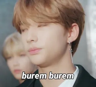 💰 burem burem Meme, Kpop, Hyunjin, Stray Kids whatsapp sticker