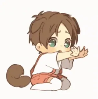 ❤️ Chibi, Lindo, Anime, Dibujos animados, Pequeño, Bebé, Dibujo telegram sticker
