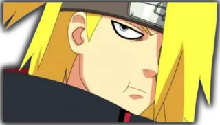 😕 Deidara Naruto 애니메이션, 나루토, 데이다라, 스티커 telegram sticker