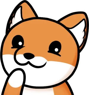 😏 raposa, animal, desenho animado, fofo, laranja, personagem whatsapp sticker