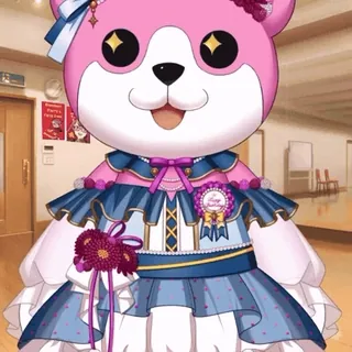 ❤️ mignon, dessin animé, rose, ours, personnage, animation telegram sticker