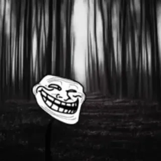 ⬛️ Trollface Meme, Troll, Internet, Lustig, Witz telegram sticker