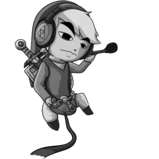 🎮 Link The Legend of Zelda Link, The Legend of Zelda, Videogioco, Personaggio, Gamer telegram sticker