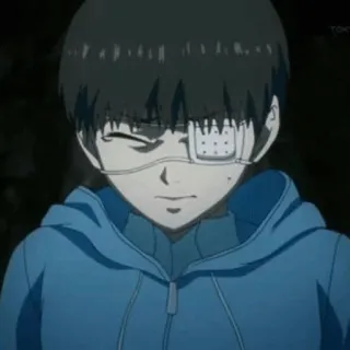 💉 Ken Kaneki Tokyo Ghoul 애니메이션, 만화, 다크, 구울, 카네키 켄, 도쿄 구울, 패치, 외눈 telegram sticker