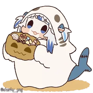 👻 Gawr Gura Hololive whatsapp sticker