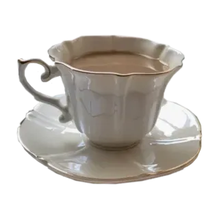 🤩 thé, café, tasse, boisson, boisson, porcelaine telegram sticker