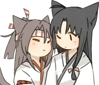 ❤️ Аниме, Кошачьи ушки, Милый, Каваий, Мультфильм telegram sticker