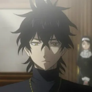 🥑 Yuno Black Clover Anime, Personagem, Magia, Mago, Mangá, Shonen telegram sticker