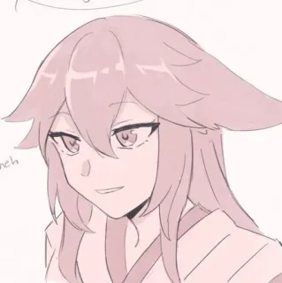 🍡 Yae Miko Genshin Impact neh anime, game, genshin impact, yae miko, fanart, video game, character telegram sticker