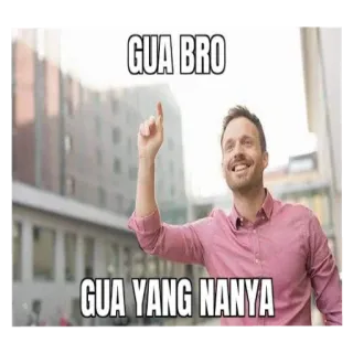 🤙 GUA BRO
GUA YANG NANYA мужчина, указывает, улыбка, повседневный, здания telegram sticker