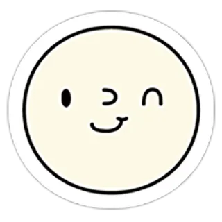 😜 卡通, 脸, 可爱, 笑脸, 眨眼 telegram sticker
