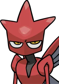 😒 Scyther Scyther, Pokémon, vermelho, inseto, monstro telegram sticker