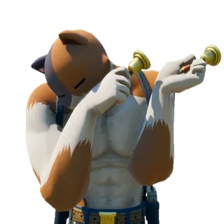 🔔 Meowscles Fortnite fortnite, katze, charakter, spiel, muskelkater, glocken, lustig telegram sticker