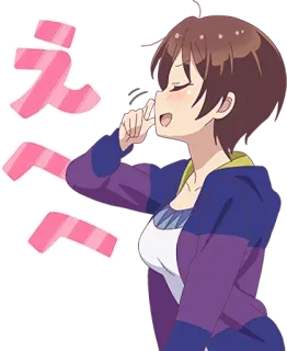 😌 え Anime, Dibujos animados, Lindo, Chica, Japonés telegram sticker