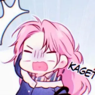 🎟 KAGET Anime, Manga, Urocze, Kawaii, Zszokowany, Wykrzyknik, Kreskówka, Kaget telegram sticker