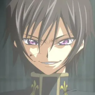 🧩 Lelouch Lamperouge Code Geass アニメ, キャラクター, ルルーシュ, コードギアス whatsapp sticker