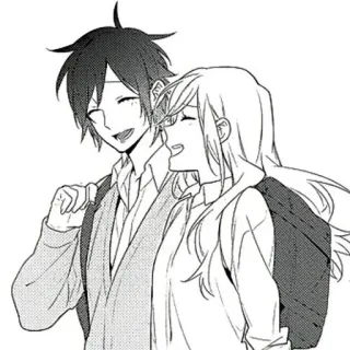 ♠️ Anime, Mangá, Casal, Amizade, Feliz telegram sticker