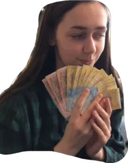 💸 femme, argent, devise, finance, richesse, hryvnia telegram sticker