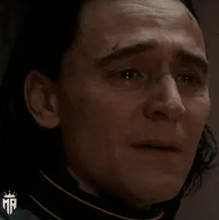 🧊 Loki Loki, Marvel, sad, tears, Tom Hiddleston telegram sticker