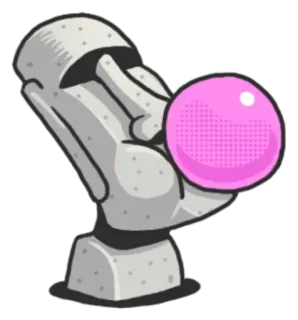 Stone Man Moai  @SeanChannel telegram stickers