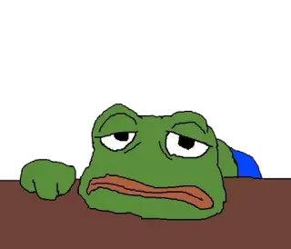 🐸 青蛙, pepe, 梗, 难过, 网络, 表情 telegram sticker