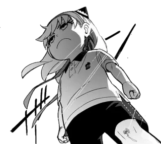 😠 Anya Forger Spy × Family anya, spy family, manga, anime, forger telegram sticker