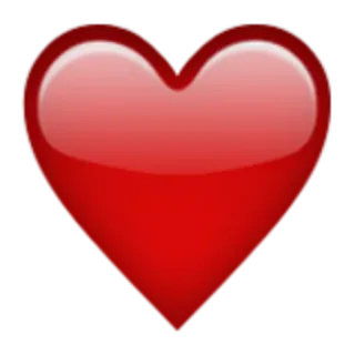 ❤ сердце, любовь, эмодзи, красный, символ, нежность, день святого валентина telegram sticker