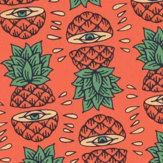 🍍 pineapple, eye, fruit, pattern, tropical, summer, food telegram sticker