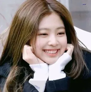 🥰 Jennie kpop, cantora, mulher, asiática, idol, sorriso whatsapp sticker