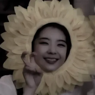 🌞 向日葵, 花, 服装, 肖像, 女孩, 人, 微笑, 快乐 telegram sticker