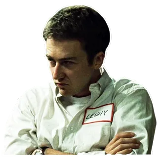 😎 LENNY Porträt, Mann, Namensschild, Lenny, Aufkleber telegram sticker