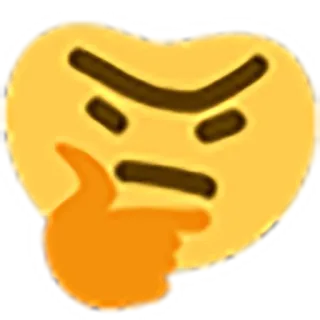🤔 emoji, thinking, pondering, expression, confused, question telegram sticker