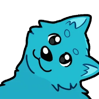 🐶 blue wolf whatsapp sticker