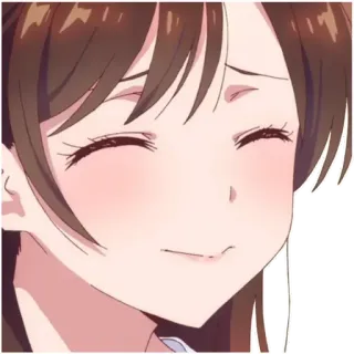 👼 chica anime, sonrisa, linda, femenina, dibujos animados, personaje telegram sticker