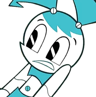 😱 Jenny Wakeman My Life as a Teenage Robot animé, robot, dessin animé, robot ado, Jenny Wakeman telegram sticker