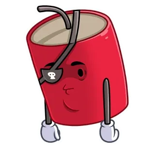 ☹️ dinamite, desenho animado, pirata, explosivo, bomba, perigo whatsapp sticker