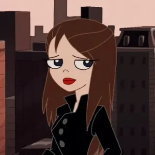👀 Vanessa Doofenshmirtz Phineas and Ferb Мультфильм, Анимация, Подросток, Девушка, Ванесса Фуфелшмерц, Финес и Ферб telegram sticker
