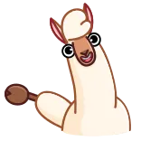 Лама @Emoji_Statuses telegram emojis 👋
