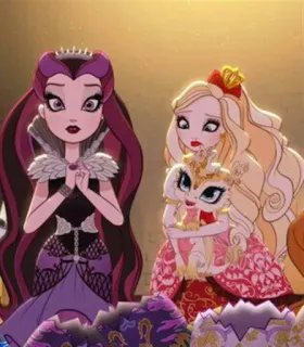 😳 Raven Queen Ever After High кукла, мультфильм, персонажи, женский, анимированный telegram sticker