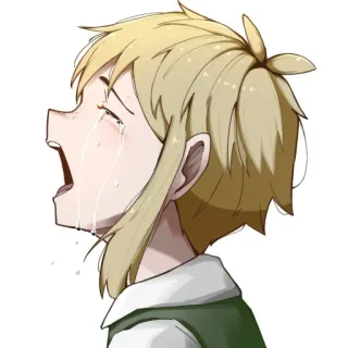 😭 płacz, smutny, anime, emocjonalny, łzy telegram sticker
