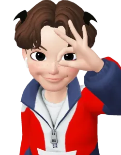 👌 pessoa, avatar, personagem, pose, gesto OK telegram sticker