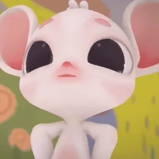 🐭 mysz, słodki, zwierzę, kreskówka, postać whatsapp sticker