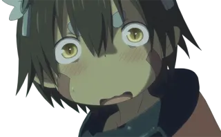 😳 Nanachi Made in Abyss Anime, Manga, Lindo, Asustado, Llorando whatsapp sticker