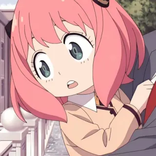 🥜 Anya Forger Spy x Family 动漫, 卡通, 间谍过家家, 阿尼亚·福杰, 可爱, 漫画 telegram sticker