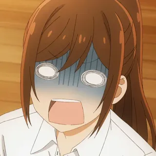 📚 anime, chocado, assustado, expressão, desenho animado telegram sticker