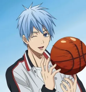 🎲 Kuroko Tetsuya Kuroko's Basketball anime, basketball, kuroko, kuroko no basket, sports, character telegram sticker