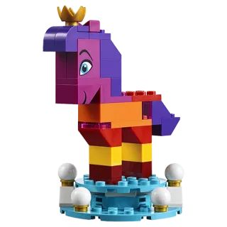 🐎 Lego, Pony, Giocattolo, Viola, Corona telegram sticker