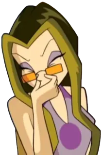 🤢 Stormy Winx Club мультфильм, анимированный, ведьма, Stormy, Winx Club telegram sticker